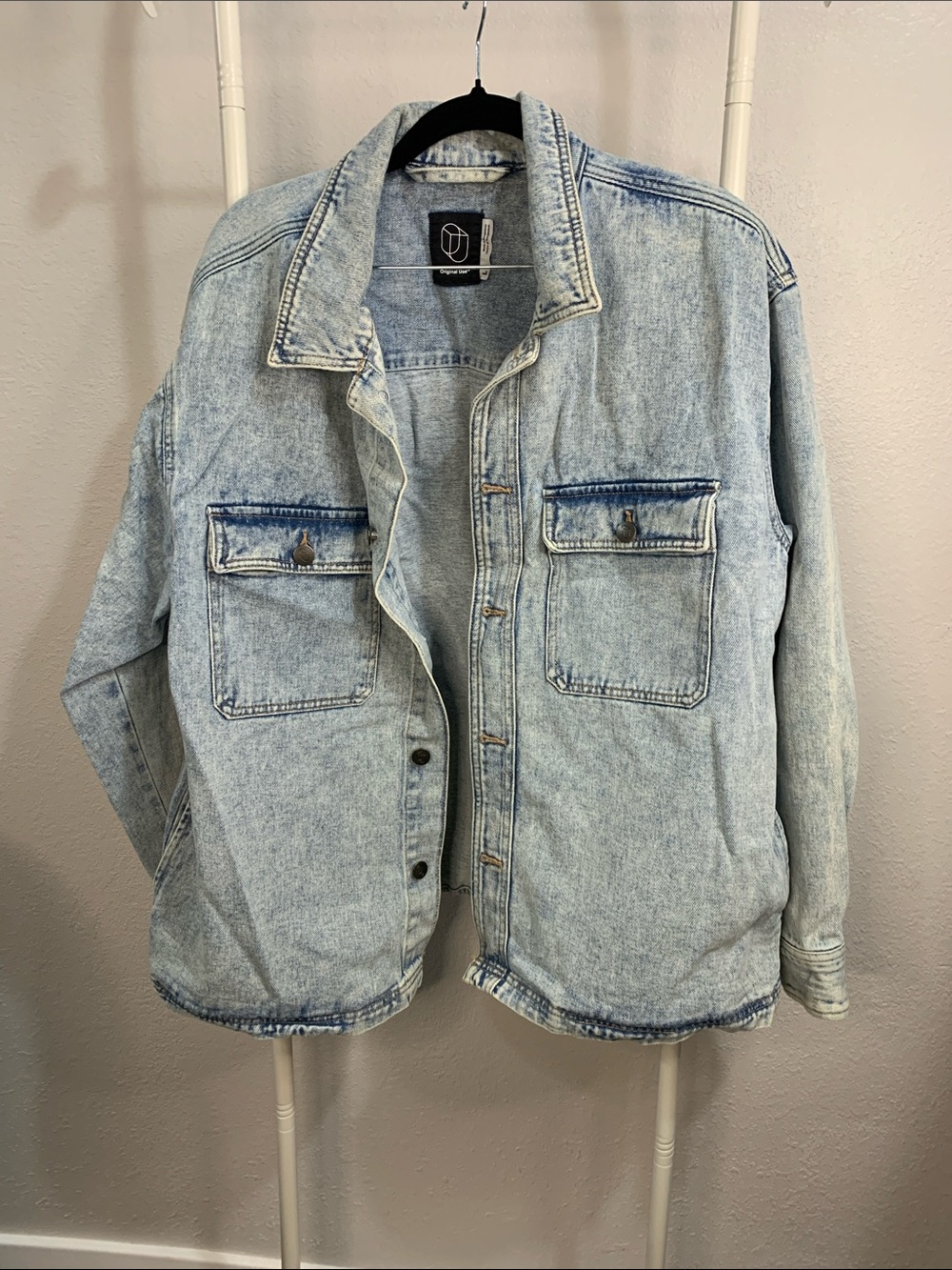Original Use Light Wash Denim Jacket - Light Blue